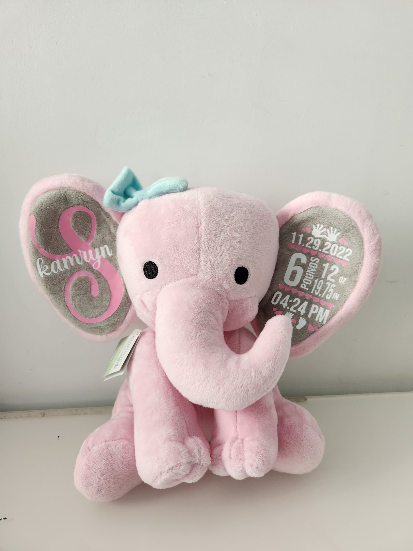 Keepsake Birthstat Elephant