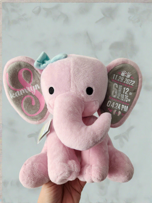 Keepsake Birthstat Elephant