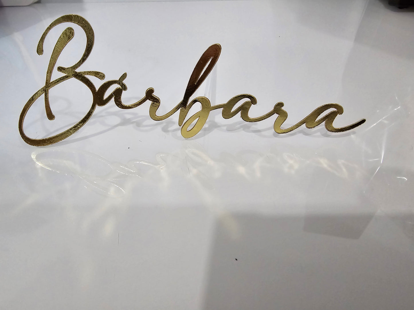 Simple Name Cake Topper Elegant