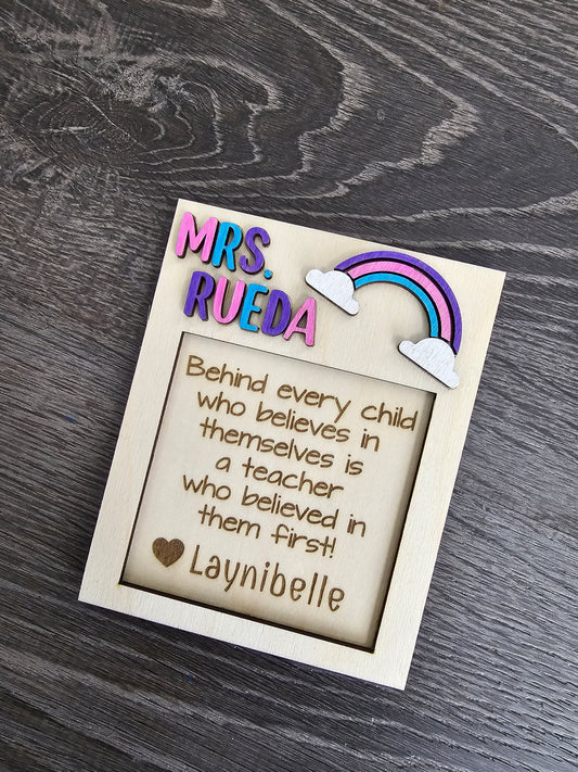 Teacher Appreciation Gifts, Sticky Note Holder, Post it Holder, Personalized Teacher Gifts, End of Year Gift for Teacher