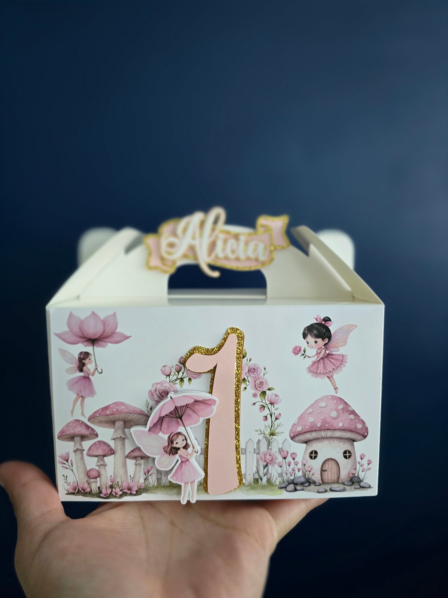 Custom 3D Gable Boxes, Favor Box, Treat Box - Set of 12