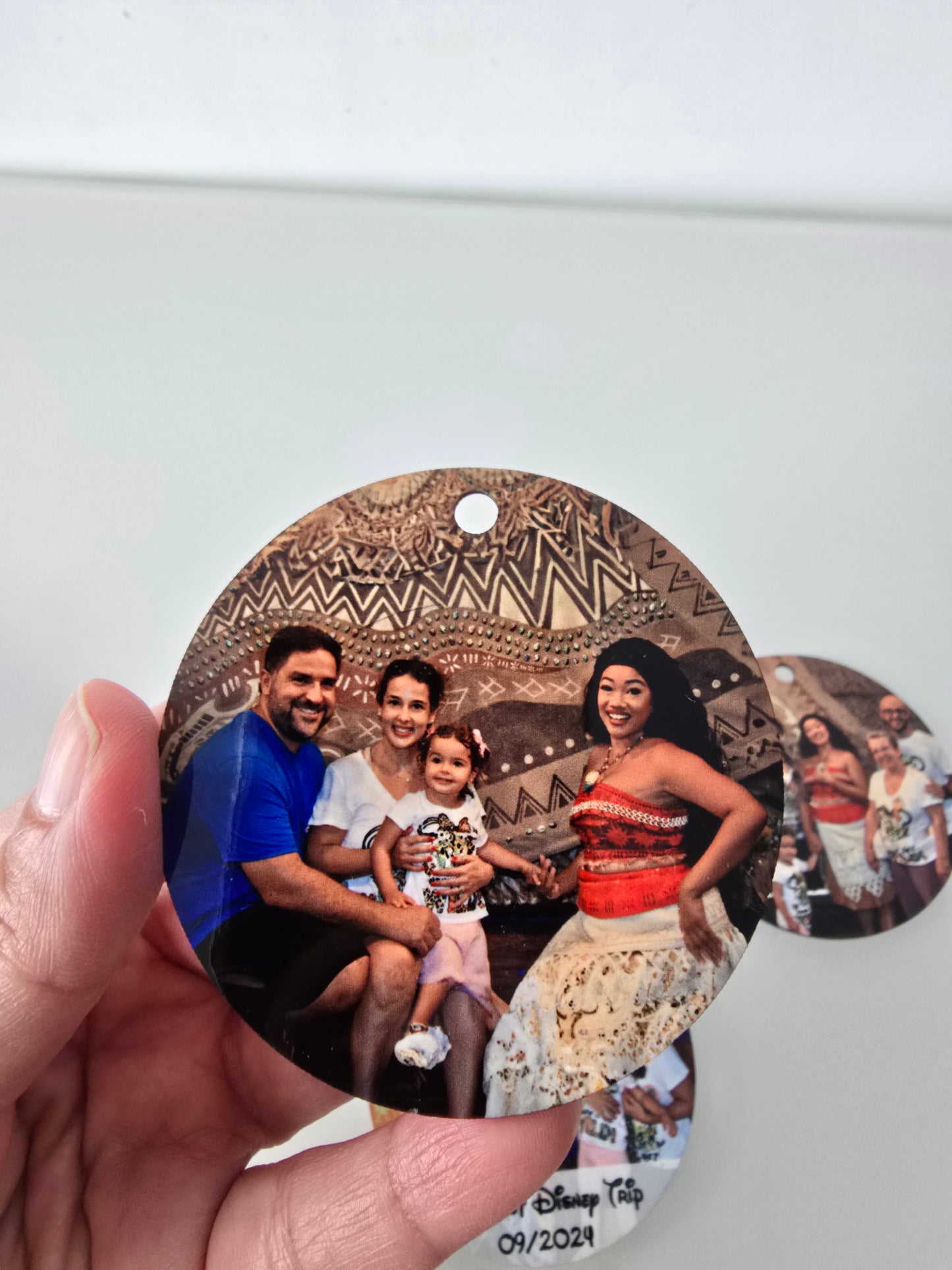 Christmas photo ornament custom