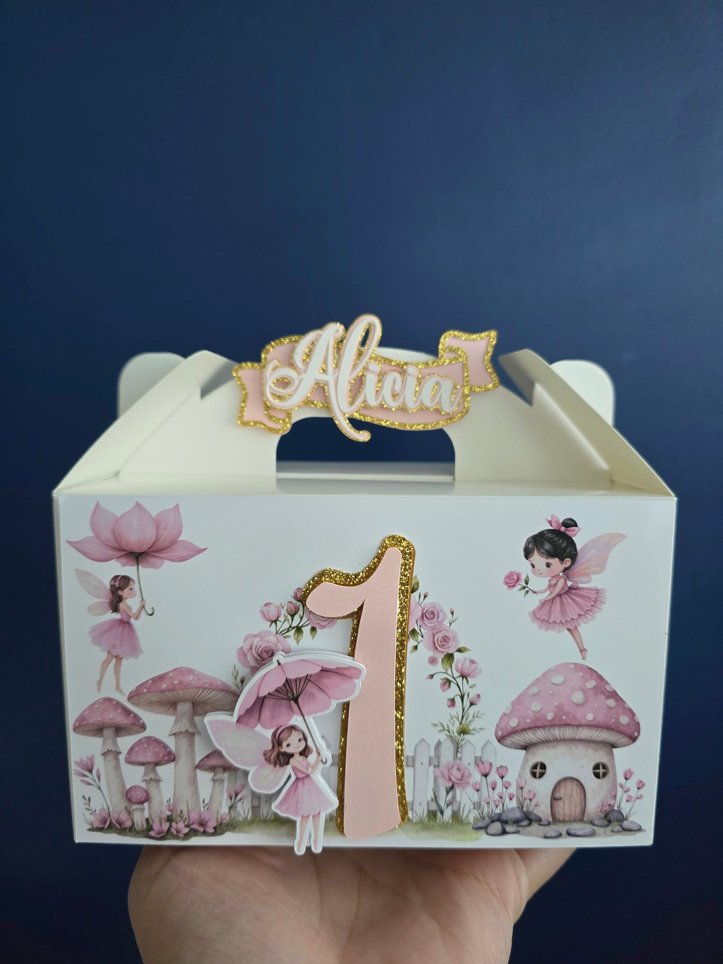 Custom 3D Gable Boxes, Favor Box, Treat Box - Set of 12