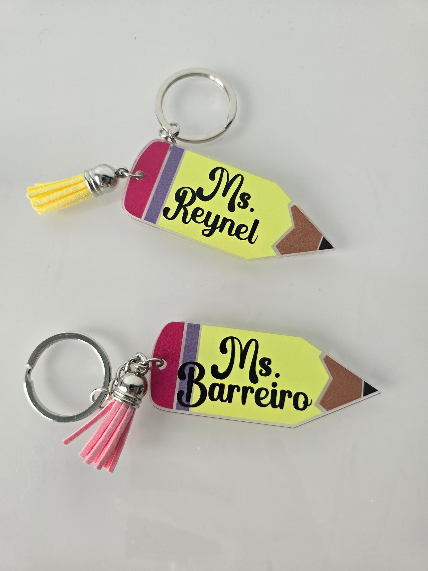Teacher Pencil Keychain