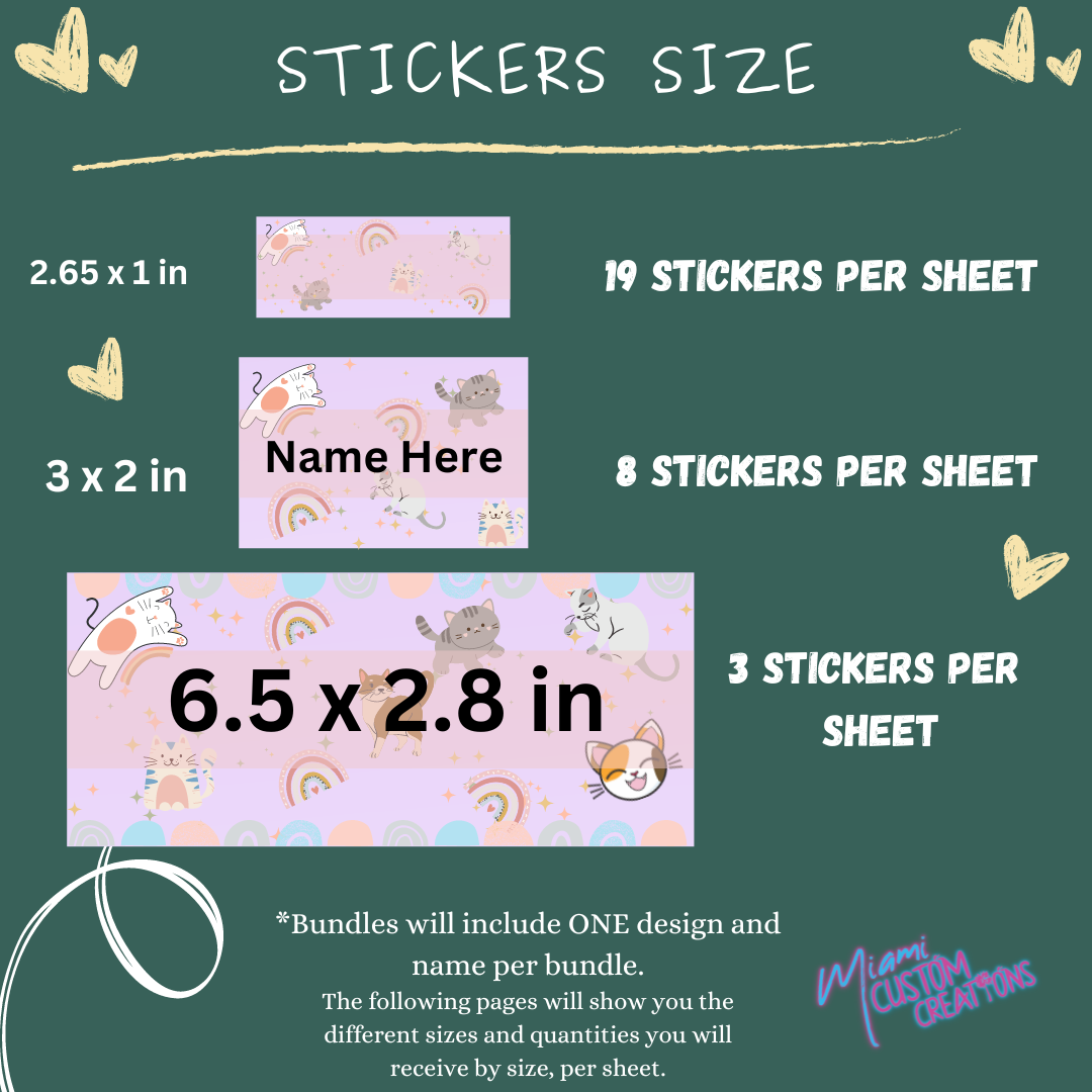 Back to School Labels Bundles