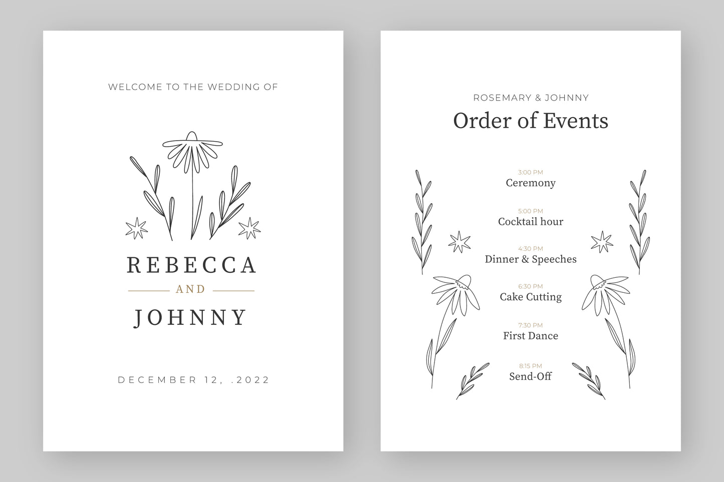 Wedding Program